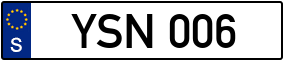 Trailer License Plate